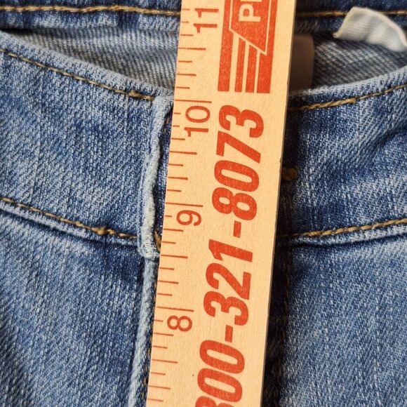 Maurices Womens Jeans 18 Long Amber Boot Cut‎ Blue Stretch Distressed Med Wash - Picture 13 of 14